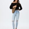 1420 Skinny jeans met lage taille