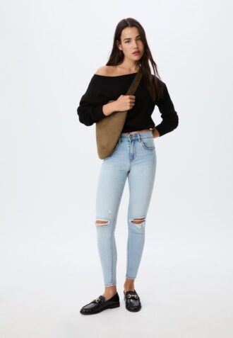 1420 Skinny jeans met lage taille