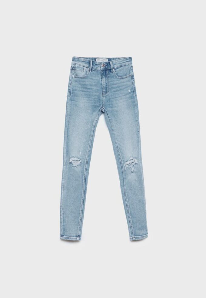 1420 Skinny jeans met lage taille