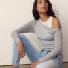 Asymmetrisch dubbel T-shirt Asymmetrisch dubbel T-shirt