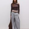 Asymmetrisch dubbel T-shirt Asymmetrisch dubbel T-shirt