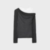 Asymmetrisch dubbel T-shirt Asymmetrisch dubbel T-shirt
