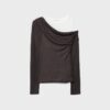 Asymmetrisch dubbel T-shirt Asymmetrisch dubbel T-shirt