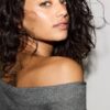 Asymmetrisch T-shirt met gerimpelde details Asymmetrisch T-shirt met gerimpelde details