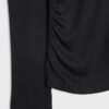 Asymmetrisch T-shirt met gerimpelde details Asymmetrisch T-shirt met gerimpelde details