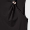 Asymmetrisch T-shirt met metalen gesp