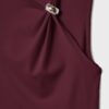 Asymmetrisch T-shirt met metalen gesp