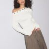 Asymmetrisch T-shirt met oogjes Asymmetrisch T-shirt met oogjes