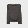 Asymmetrisch T-shirt met oogjes Asymmetrisch T-shirt met oogjes