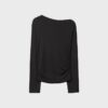 Asymmetrisch T-shirt met oogjes