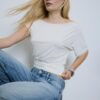 Asymmetrisch T-shirt met studs