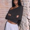 Asymmetrisch T-shirt met studs Asymmetrisch T-shirt met studs