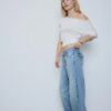 Asymmetrisch T-shirt met studs