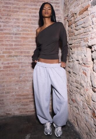 Asymmetrisch T-shirt met studs