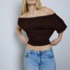 Asymmetrisch T-shirt met studs Asymmetrisch T-shirt met studs