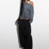 Asymmetrisch T-shirt met studs Asymmetrisch T-shirt met studs