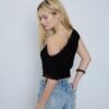 Asymmetrisch T-shirt met studs