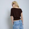 Asymmetrisch T-shirt met studs Asymmetrisch T-shirt met studs