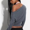 Asymmetrisch T-shirt met studs Asymmetrisch T-shirt met studs