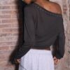 Asymmetrisch T-shirt met studs Asymmetrisch T-shirt met studs