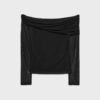 Asymmetrisch tule T-shirt Asymmetrisch tule T-shirt