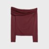Asymmetrisch tule T-shirt