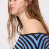 Asymmetrische gebreide trui