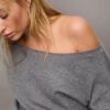 Asymmetrische gebreide trui