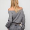 Asymmetrische gebreide trui