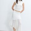 Asymmetrische kanten midirok