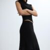 Asymmetrische kanten midirok