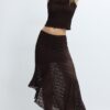 Asymmetrische kanten midirok