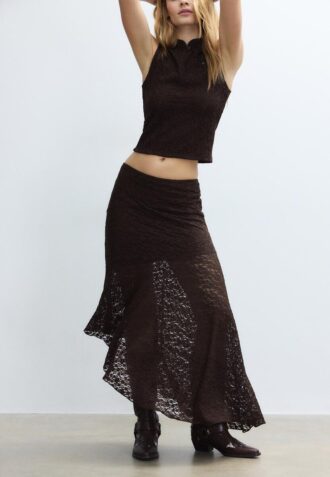 Asymmetrische kanten midirok