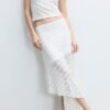Asymmetrische kanten midirok
