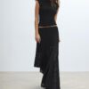 Asymmetrische kanten midirok