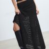 Asymmetrische kanten midirok