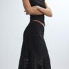 Asymmetrische kanten midirok