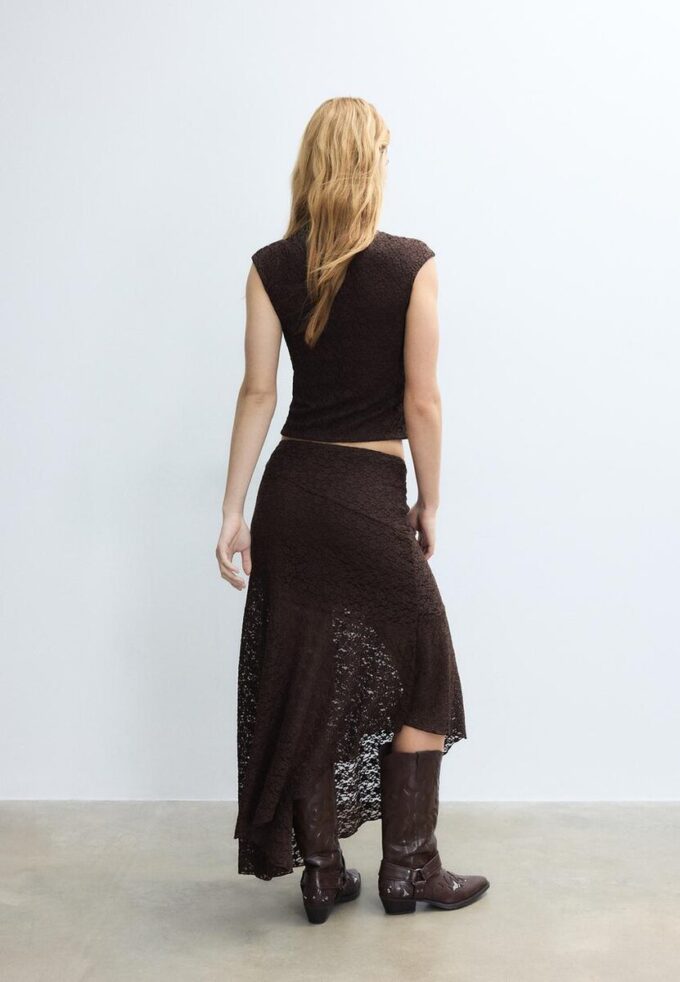 Asymmetrische kanten midirok