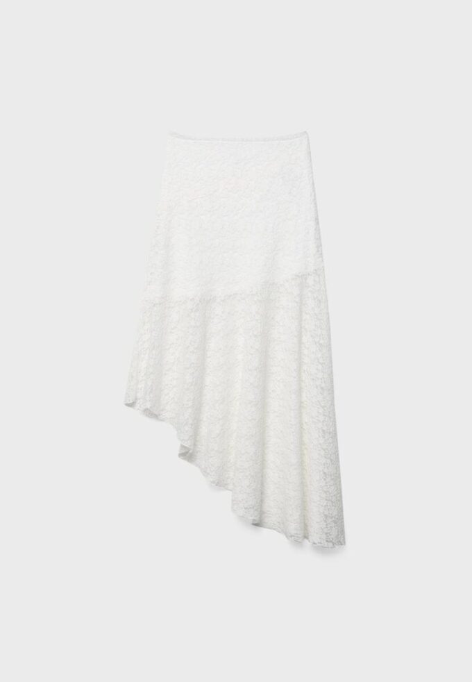 Asymmetrische kanten midirok