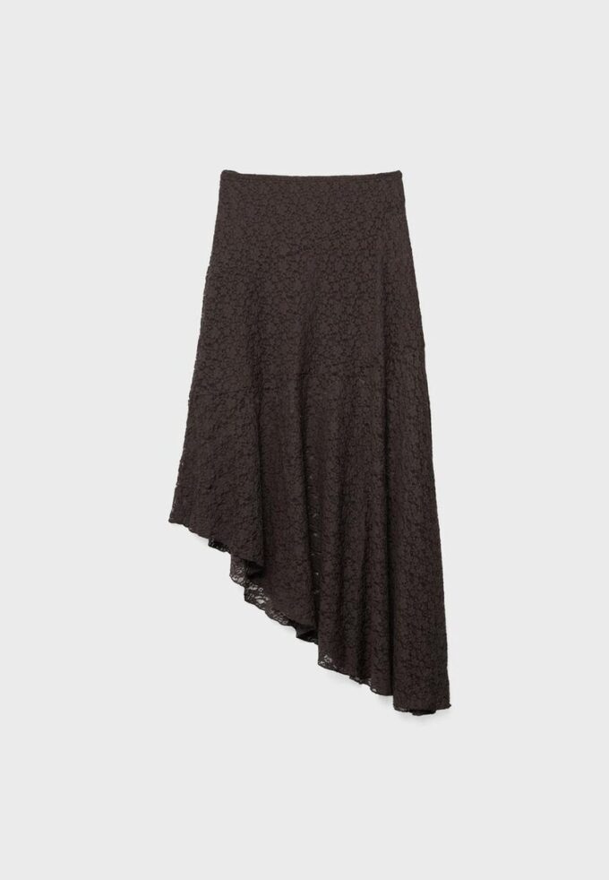 Asymmetrische kanten midirok