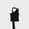 Asymmetrische tule top met sjaal Asymmetrische tule top met sjaal