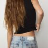 B04 Basics getailleerde mouwloze top