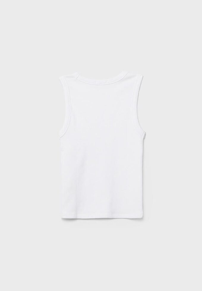 B04 Basics getailleerde mouwloze top