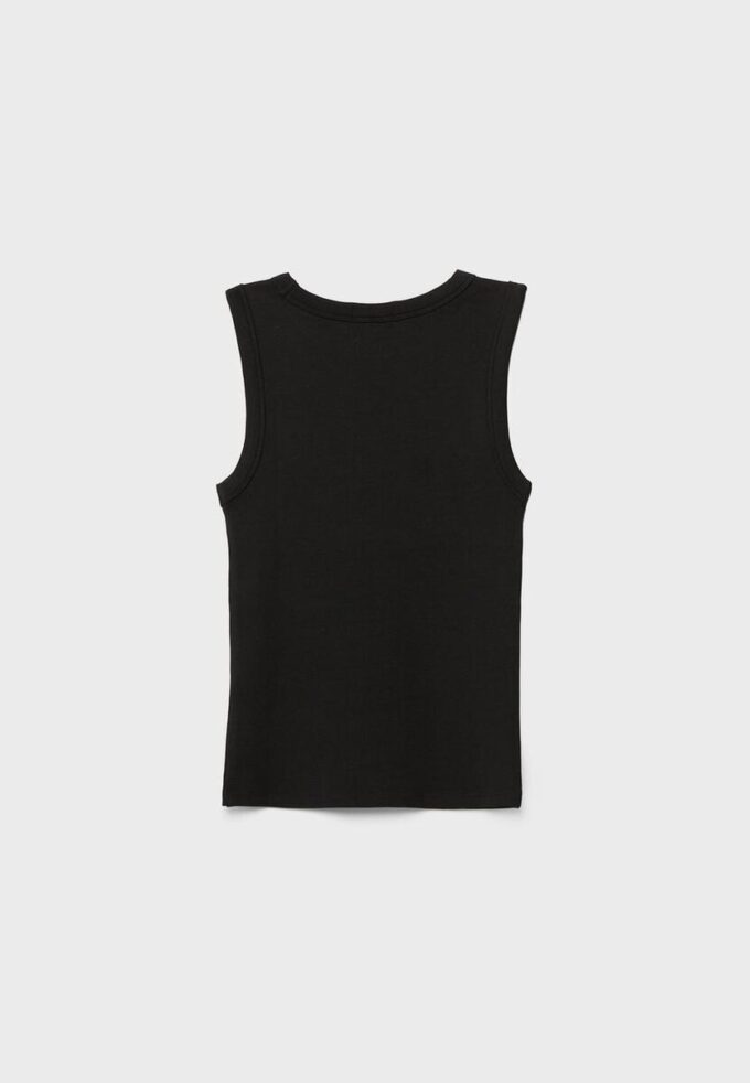 B04 Basics getailleerde mouwloze top