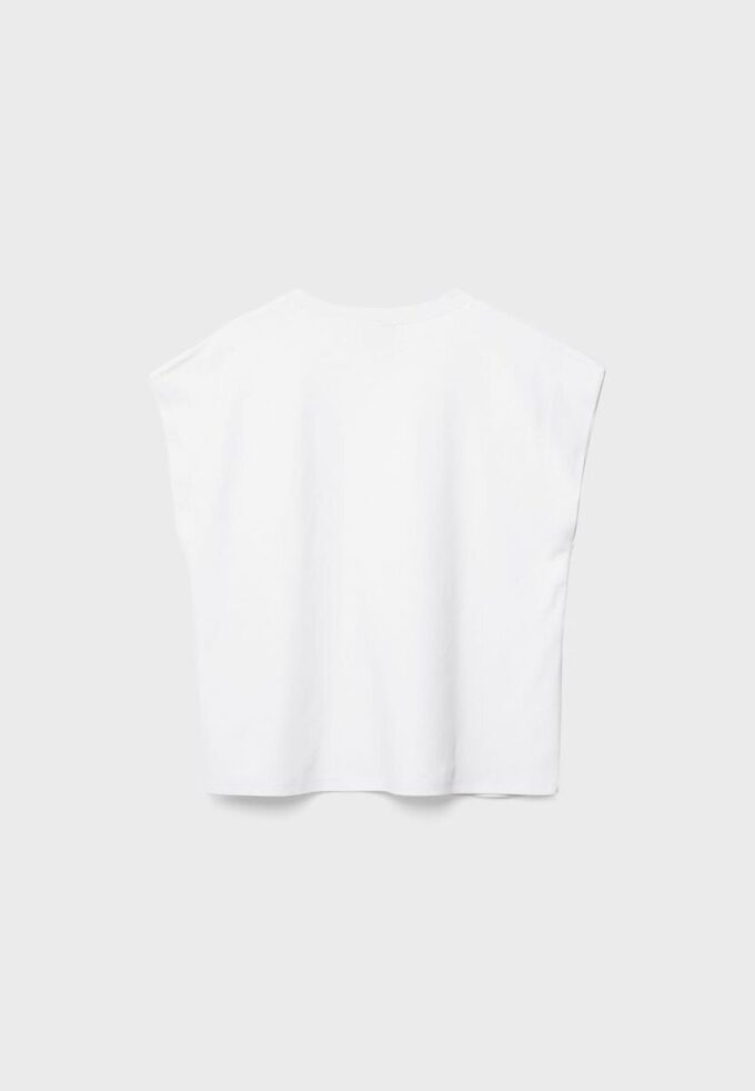 B06 Basic T-shirt met verlaagde schouders