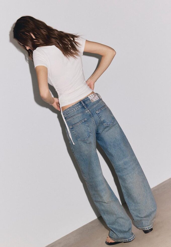 Baggy jeans met middelhoge taille Baggy jeans met middelhoge taille