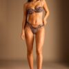 Balconette-bikini-top met dierenprint