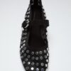 Ballerina’s van mesh met studs