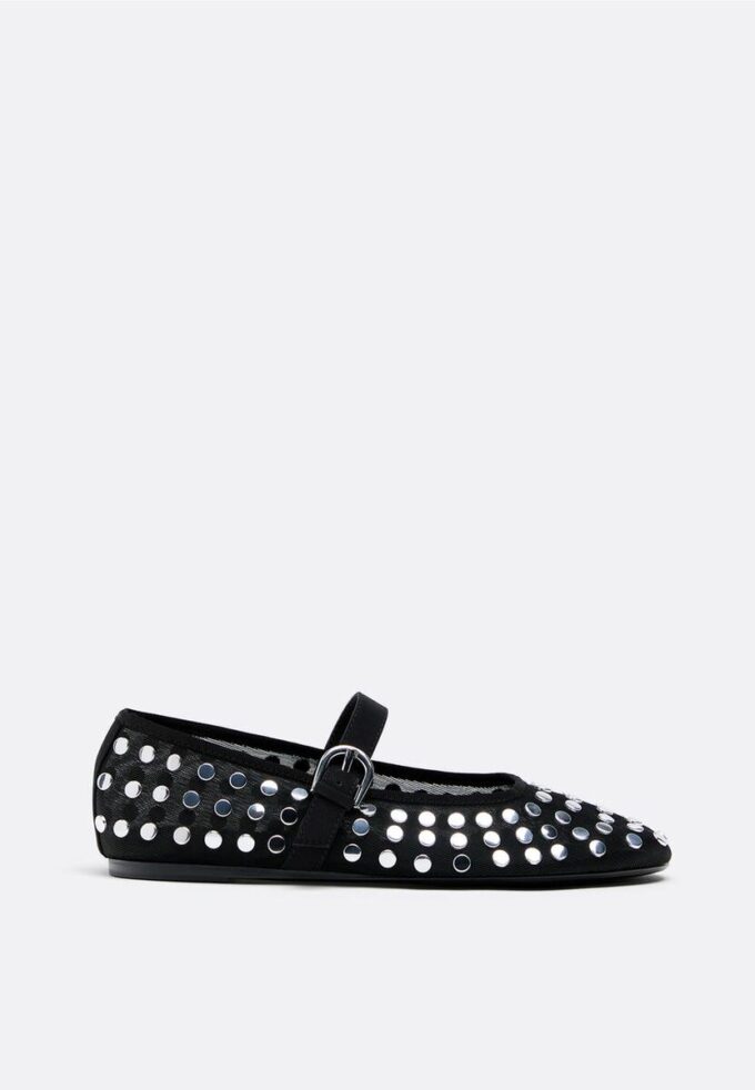 Ballerina’s van mesh met studs