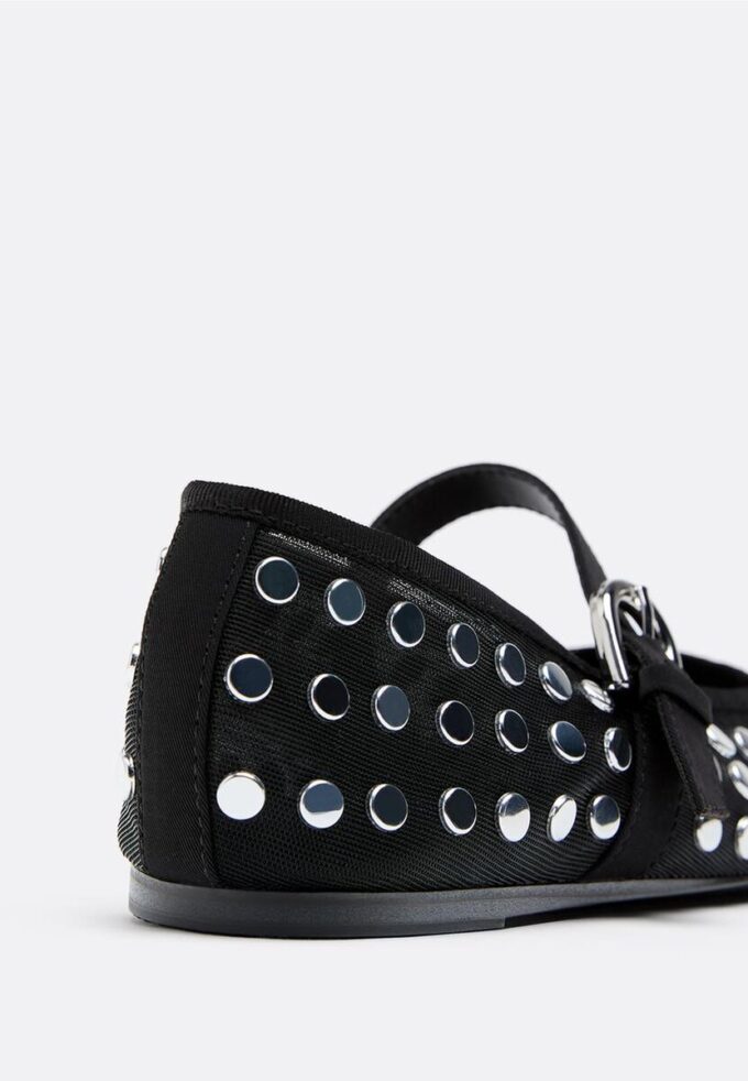 Ballerina’s van mesh met studs